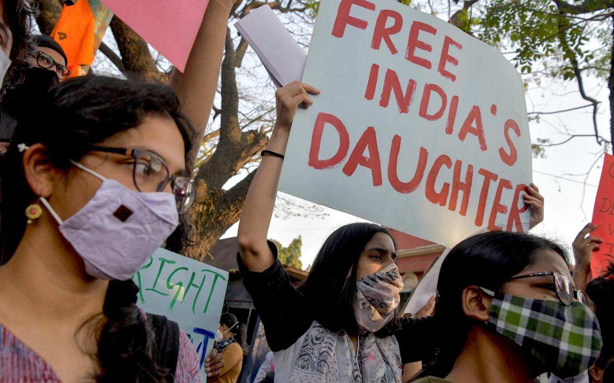 People are protesting against the arrests - MANJUNATH KIRAN/AFP via Getty Images