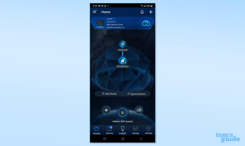 Asus RT-BE96U app screenshot