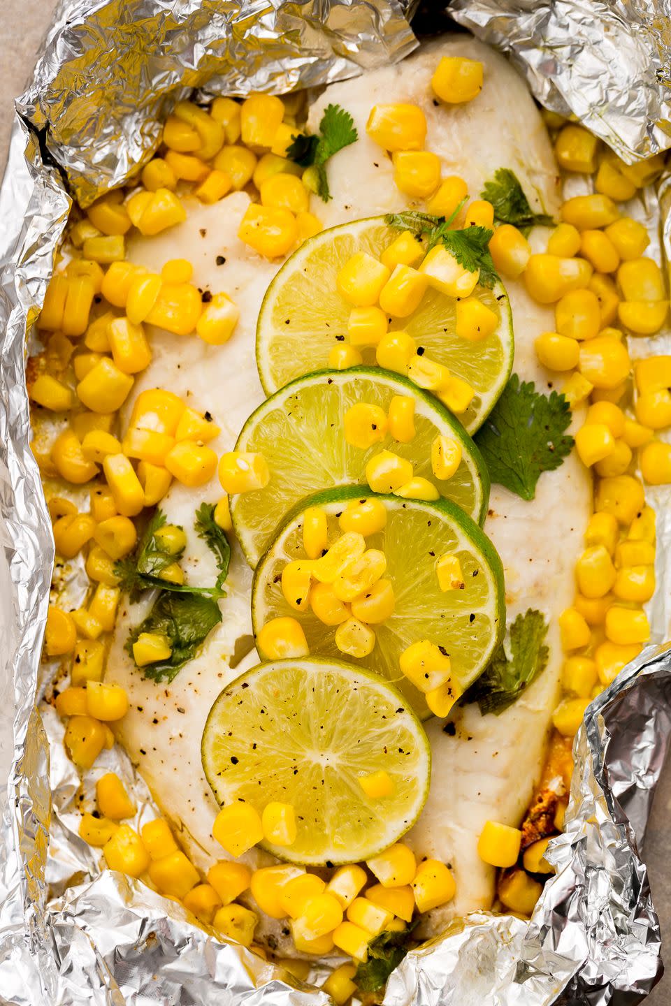 Honey-Lime Tilapia and Corn Foil Pack