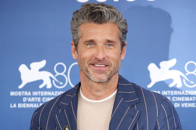 <p>Daniele Venturelli/WireImage</p> Patrick Dempsey attends a photocall for the movie "Ferrari" at the 80th Venice International Film Festival on August 31, 2023 in Venice, Italy.