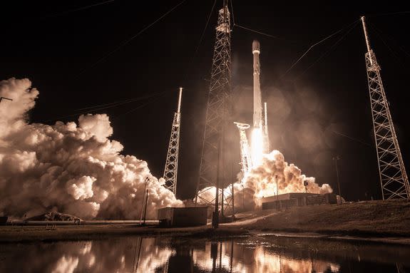 SpaceX launched a secretive government satellite to orbit in January 2018.