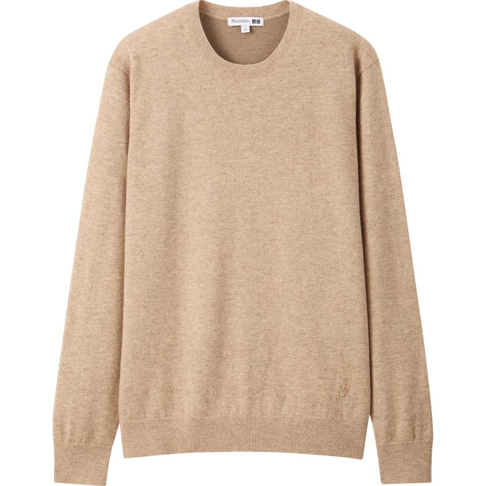 MEN CASHMERE CREW NECK LONG-SLEEVE SWEATER (JW ANDERSON)