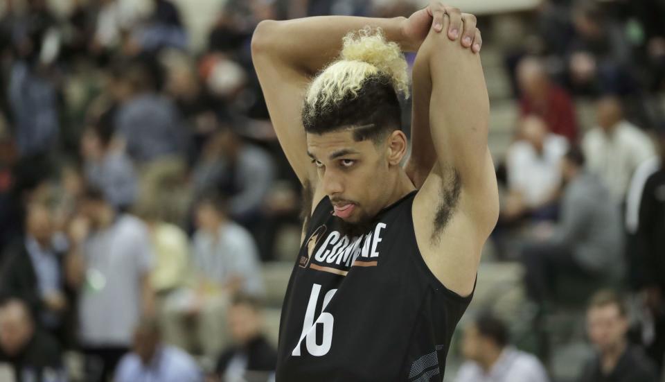 Brian Bowen II participates in the NBA draft basketball combine earlier this month in Chicago. (AP)