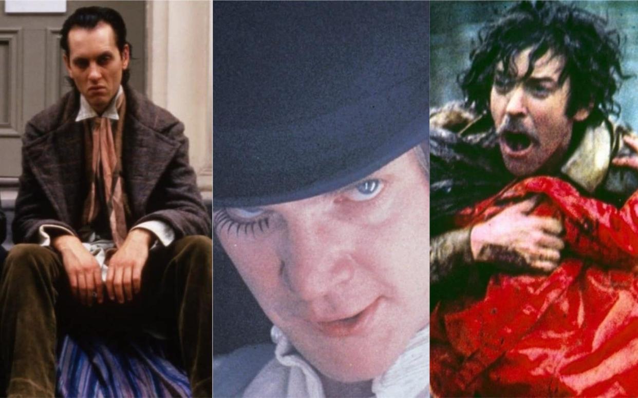 Best of British: (l-r) Withnail & I (1987), A Clockwork Orange (1971), Don't Look Now (1973)