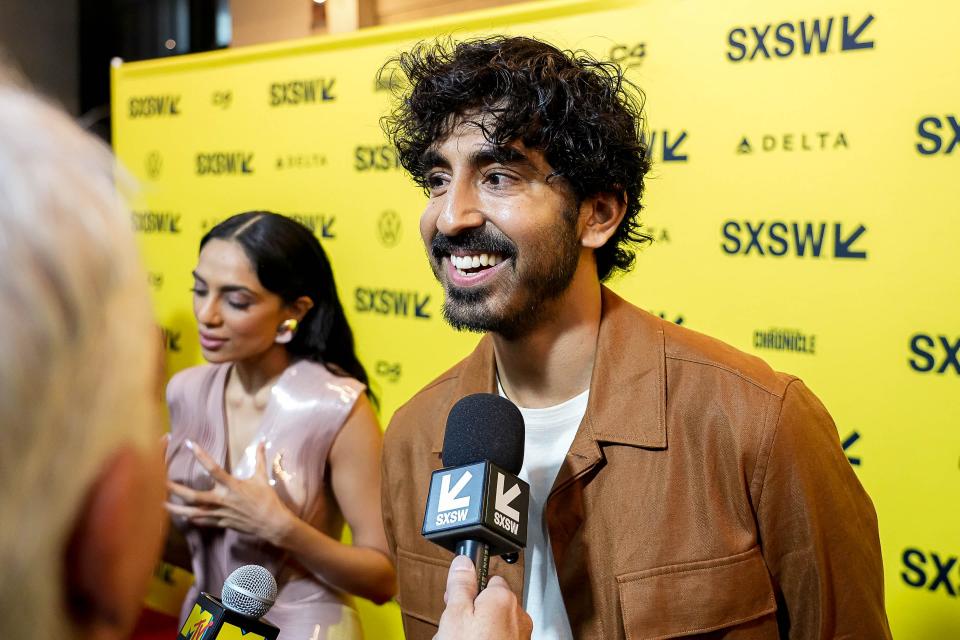 Director Dev Patel walks the red carpet ahead of the premiere of Monkey Man at the Paramount Theater in Austin, Texas on the fourth day of South by Southwest on Monday, March 11, 2024.