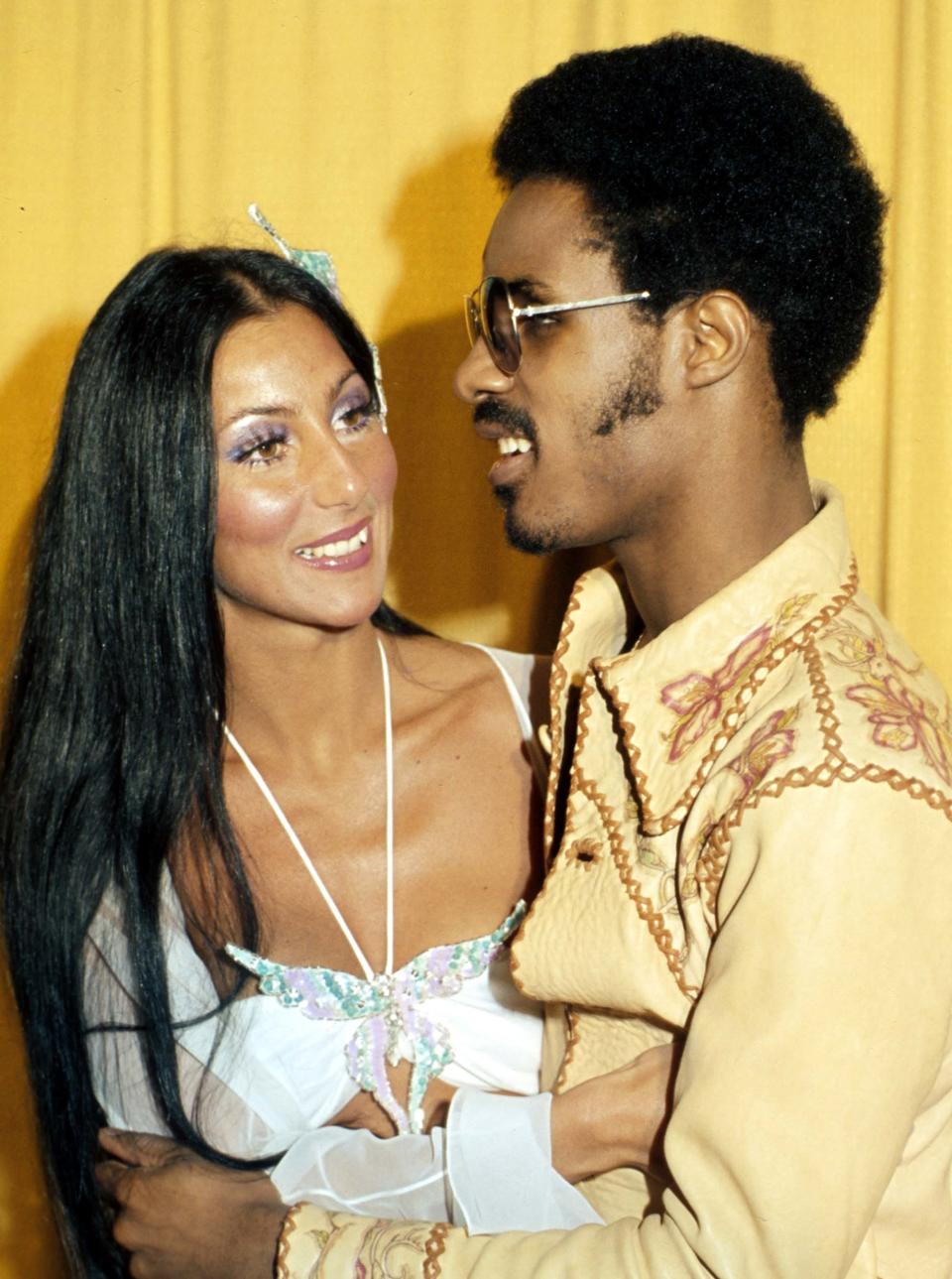 Cher and Stevie Wonder, 1974