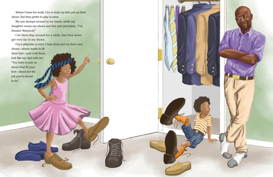 Senator Raphael Warnock's children's book, Put Your Shoes On & Get Ready!