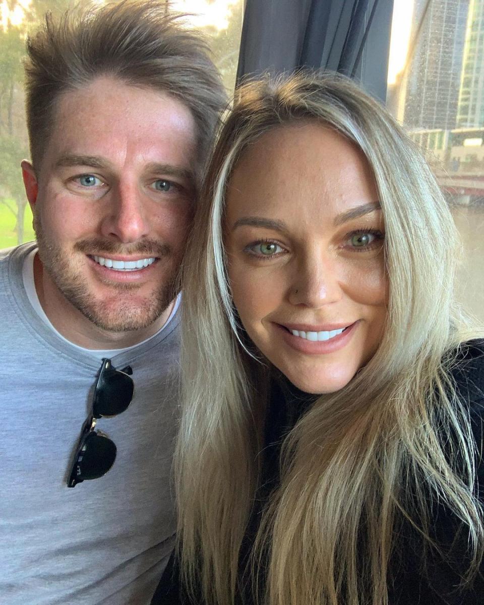 Former MAFS stars Melissa and Bryce have slammed a radio station over a &#39;disgusting&#39; Valentine&#39;s Day prank. Photo: Instagram/Bryce Ruthven