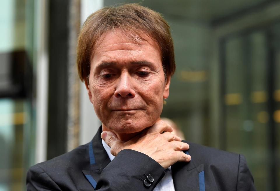 <em>Choked up – Cliff Richard said his privacy case victory was “wonderful news” (Picture: Reuters)</em>