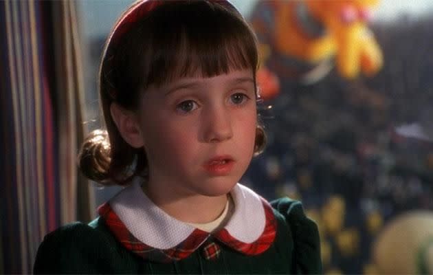 Mara Wilson in Miracle on 34th Street. Source: 20th Century Fox