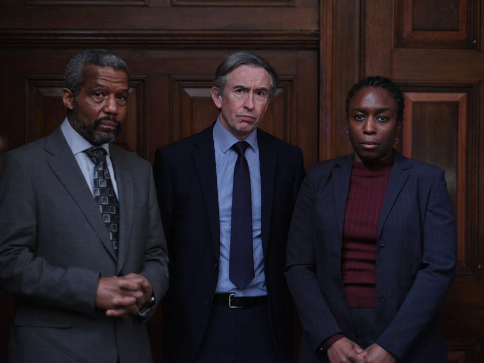 The Reckoning star Steve Coogan (centre) as DCI Clive Driscoll in ITV's Stephen.