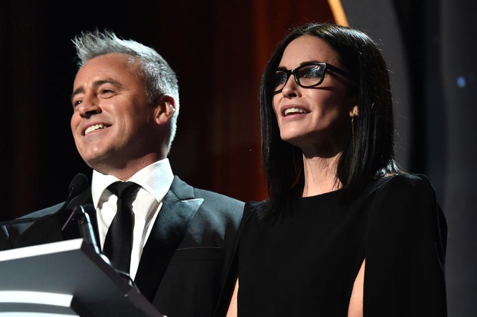 11) February 2016 - Matt Le Blanc and Courteney Cox