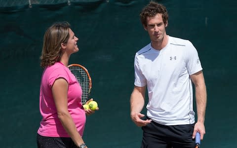 Andy Murray and Amelie Mauresmo - Credit: &nbsp;Eddie Mulholland