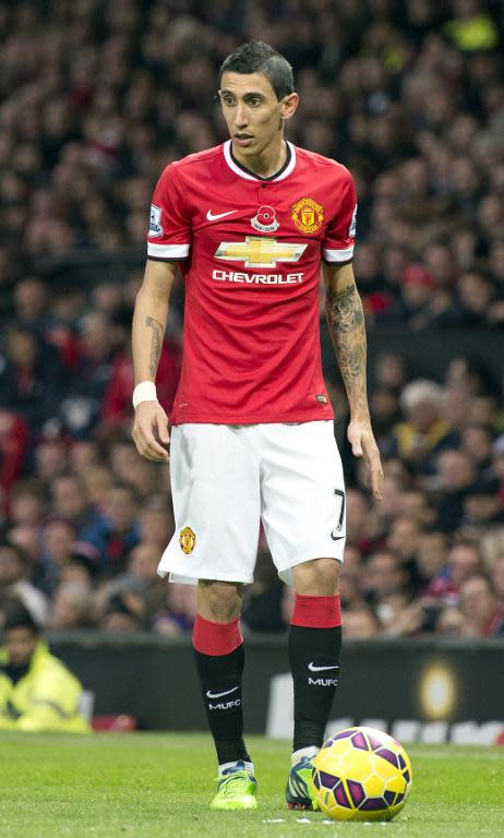 Manchester United's Argentinian midfielder Angel di Maria has scored just once for the team since the start of October