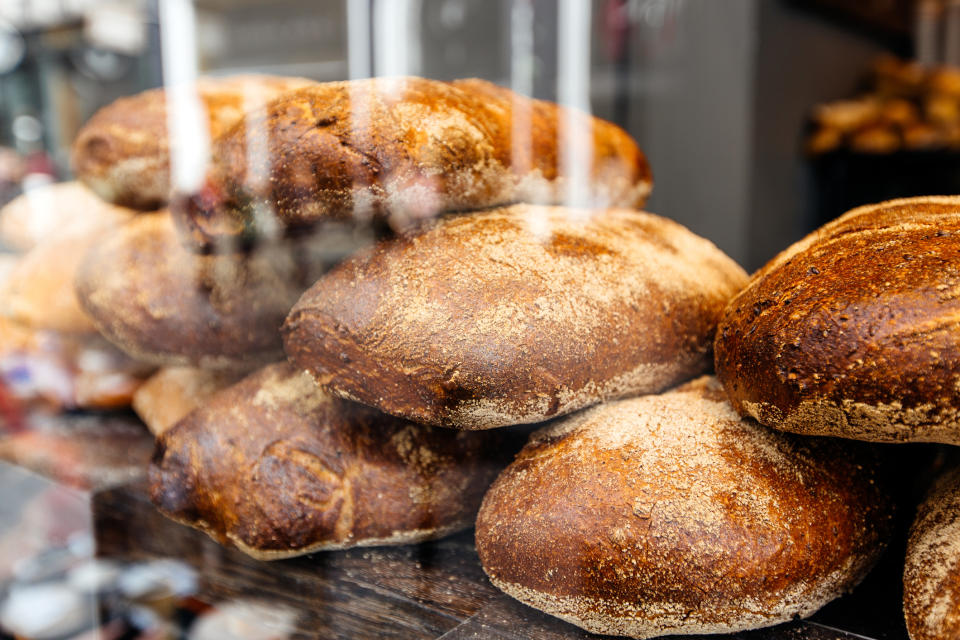 Bread on display