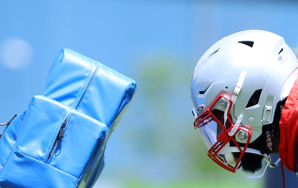 Here's when 2024 NFL training camp starts for each team. (Photo by Jessica Rinaldi/The Boston Globe via Getty Images)