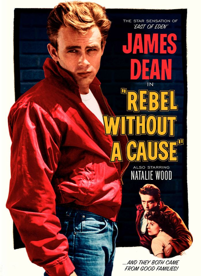 James Dean porte un jean Levi’s sur l'affiche de La Fureur de vivre