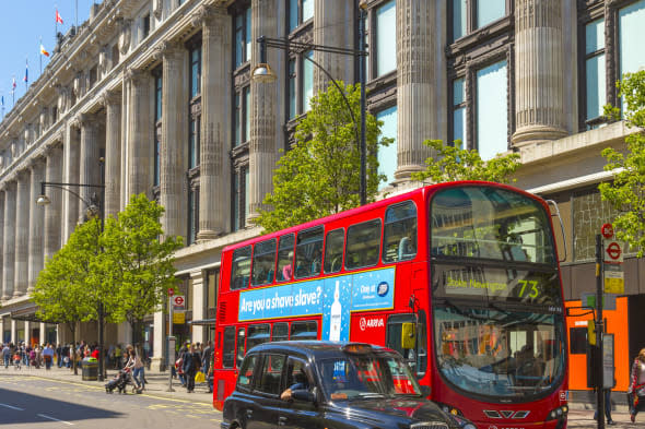 Woman run over by bus in oxford street