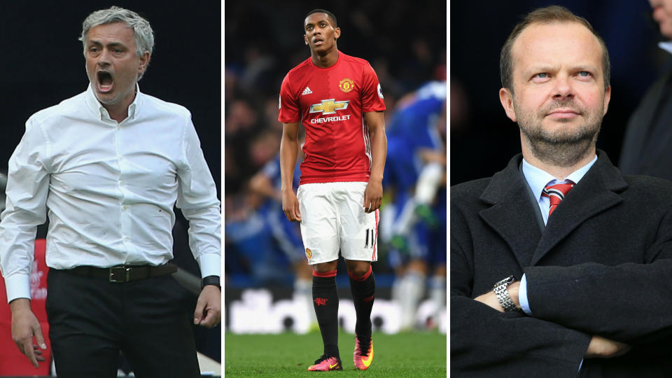 Centre of the Old Trafford storm: Mourinho, Martial, Woodward