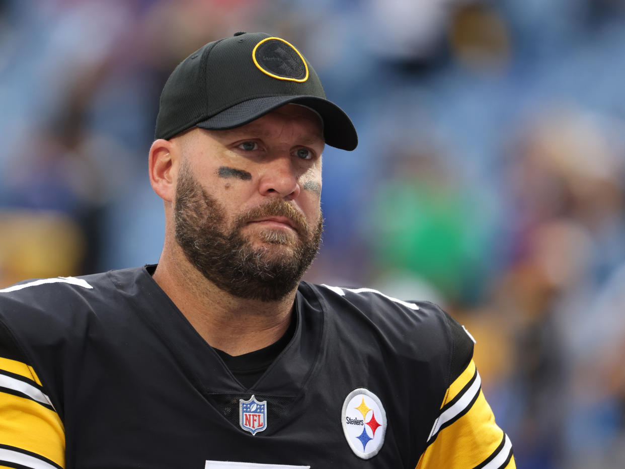 Ben Roethlisberger is dealing with a pectoral injury. (Photo by Timothy T Ludwig/Getty Images)