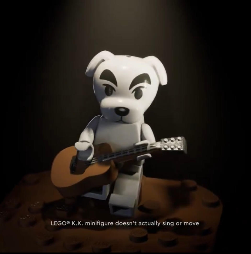 LEGO dejó claro que la figura de K.K. Slider  de Animal Crossing no cantará