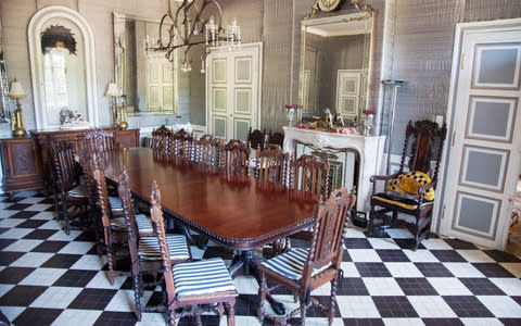 Inside the chateau's dining room. - Credit: Finn Lyngesen