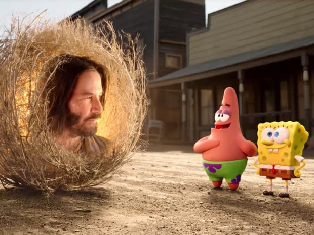 Keanu Reeves in "The SpongeBob Movie: Sponge on the Run"<p>Nickelodeon/Paramount Pictures</p>