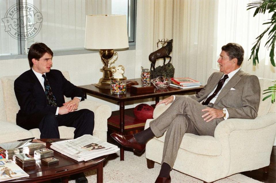 Tom Cruise and Ronald Reagan