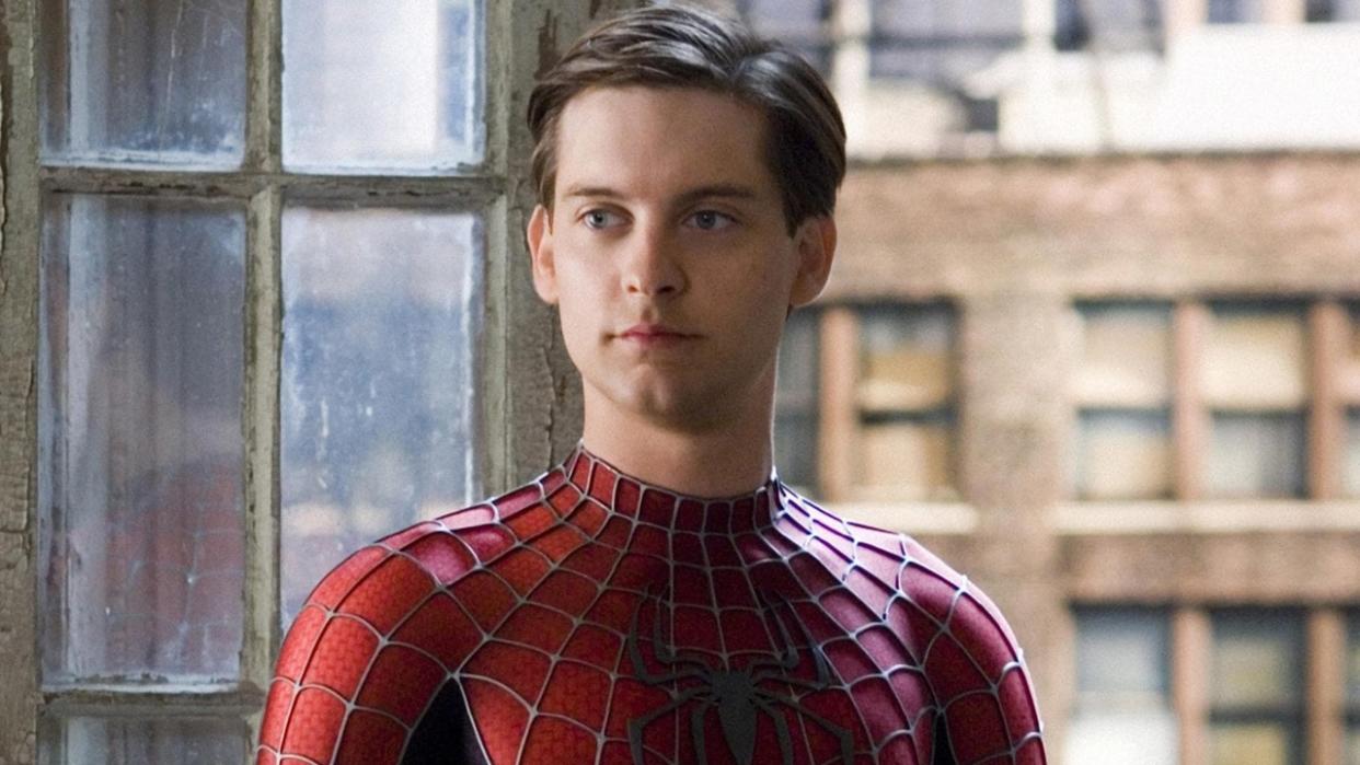  Tobey Maguire in Spider-Man. 