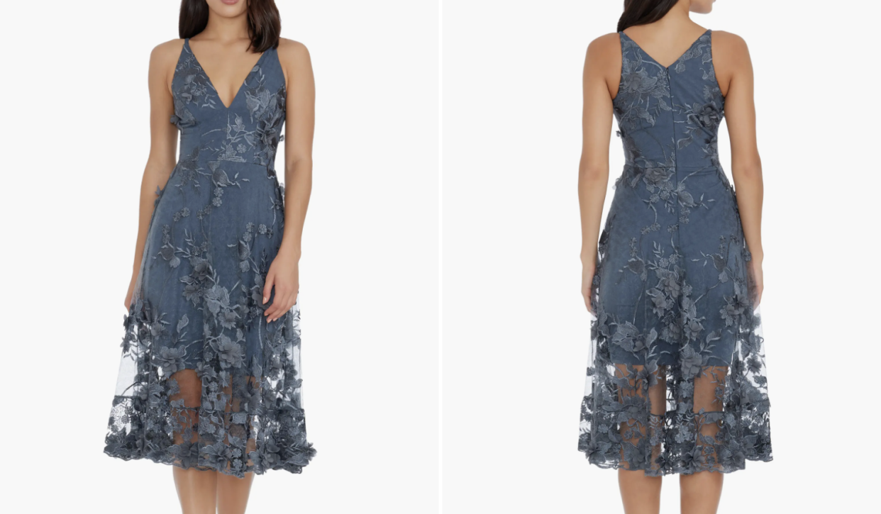 Nordstrom shoppers say this Dress The Population dress is perfect for holiday parties. 