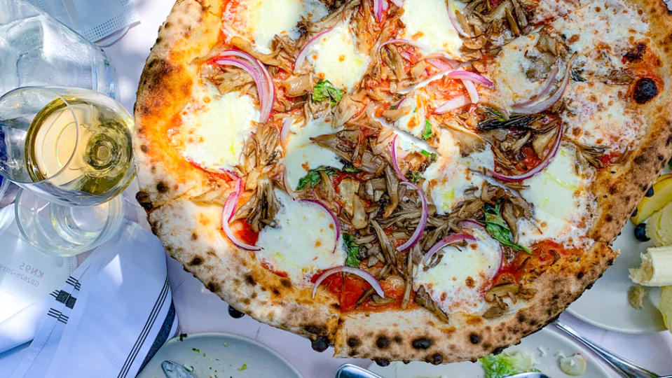 meat lovers wood-fired neapolitan pizza