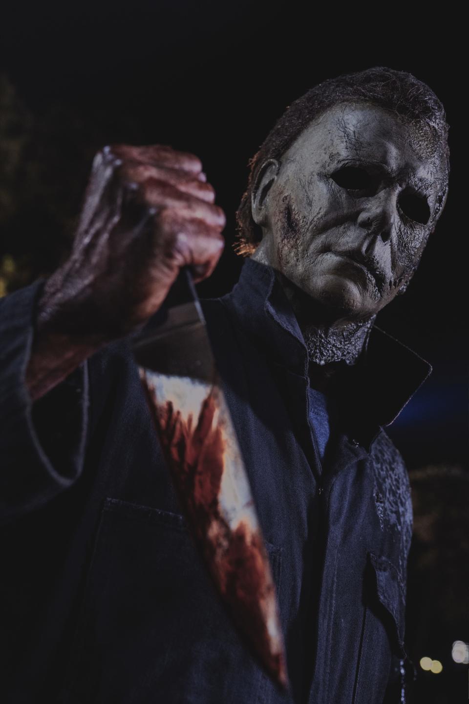 John Carpenter's iconic killer Michael Myers, also known as "The Shape," is set to fight Laurie Strode one last time in "Halloween Ends" set for release on Oct. 14, 2022.