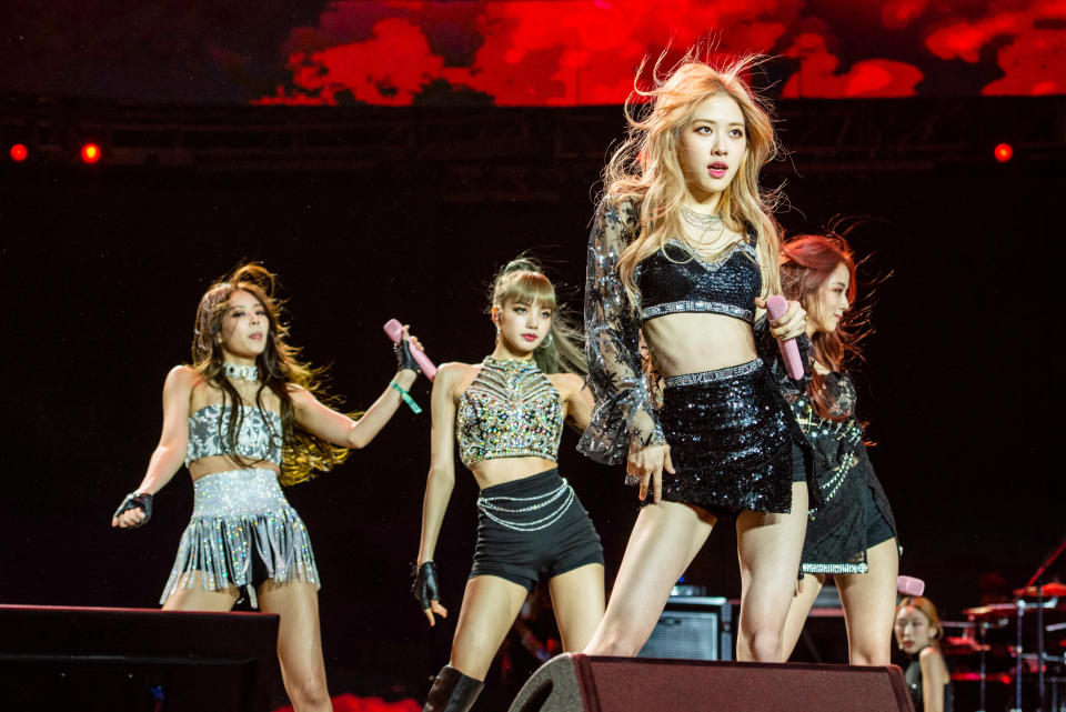 BLACKPINK playing Coachella dance tent in 2019. (Photo: Timothy Norris/Getty Images for Coachella)