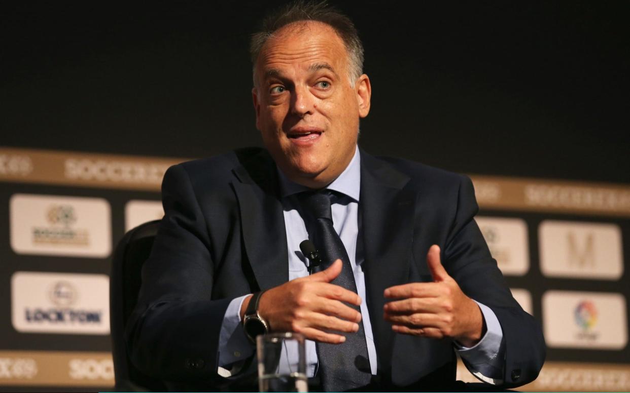 Javier Tebas, who has run La Liga since 2013, is the second name to be linked with the job in recent weeks  - Getty Images Sport