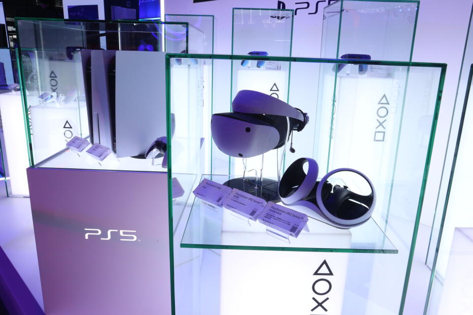 SONY's PlayStation debuts ChinaJoy in Shanghai, China, July 27, 2023. SONY's PlayStation is the largest home game console manufacturer to participate in ChinaJoy, carrying hardware products such as PS5 times home game console, virtual reality equipment PS VR2 and about 30 games to participate. (Photo by Costfoto/NurPhoto via Getty Images)