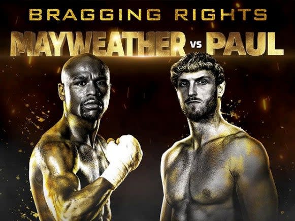 Floyd Mayweather will fight Logan Paul in an exhibition fight in June (Instagram/LoganPaul)