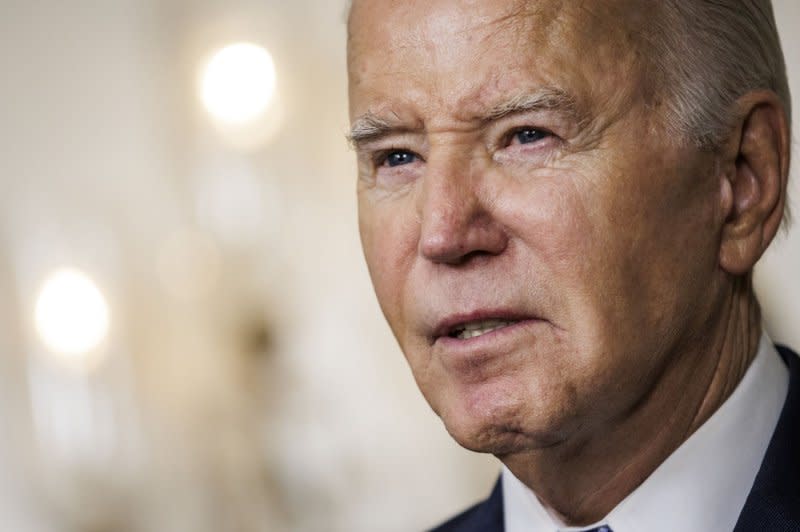 U.S. President Joe Biden speaks after the release of special counsel's report that no charges will be filed on the classified documents case on Thursday. Biden gave a scathing rebuttal to the special counsel's claim that he could not recall past events, including when his son Beau died. Photo by Samuel Corum/UPI