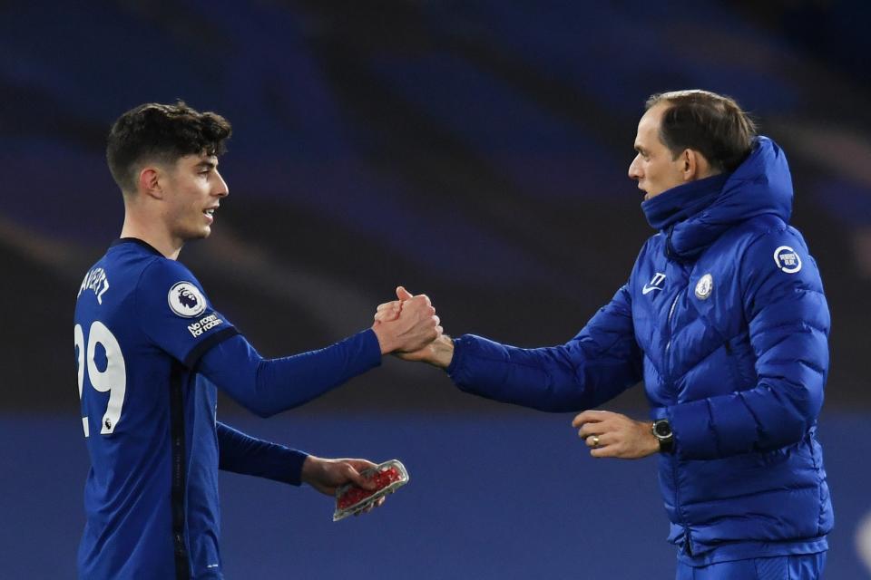 <p>Havertz starred for Tuchel on Monday night</p> (Getty Images)