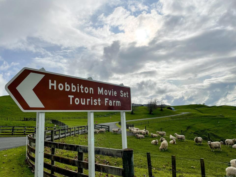 The Hobbiton Movie Set in New Zealand.