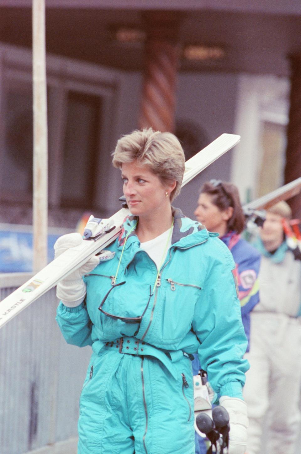 Diana hits the slopes - Getty