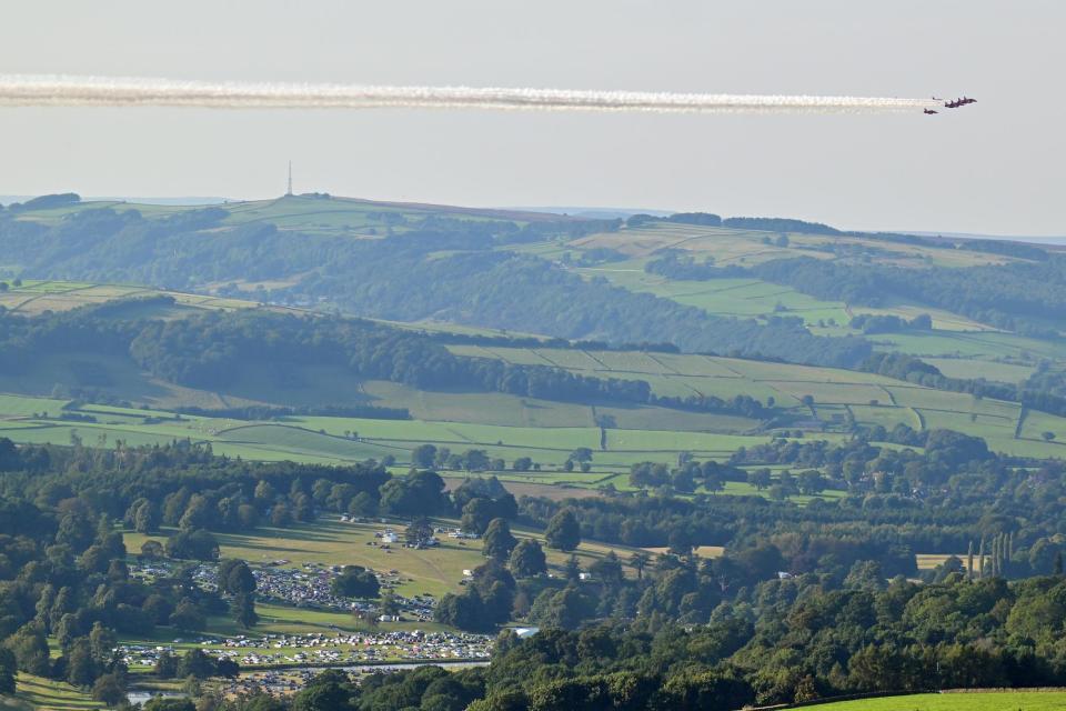 Red Arrows soared over the skies of Derbyshire this weekend for the Chatsworth Country Fair. (Photo: NICK RHODES)