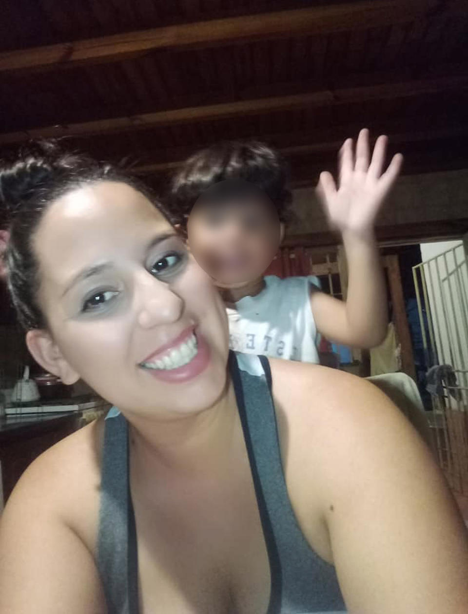 Mariana Ojeda, 30, pictured with an unidentified child.