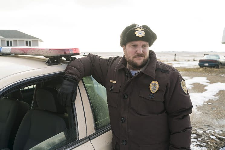 Mary Elizabeth Winstead as Nikki Swango, Ewan McGregor as Ray Stussy in FX's Fargo. (Photo: Chris Lange/FX)