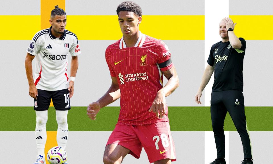 <span>Andreas Pereira, Jarell Quansah, Sean Dyche.</span><span>Composite: Getty Images</span>