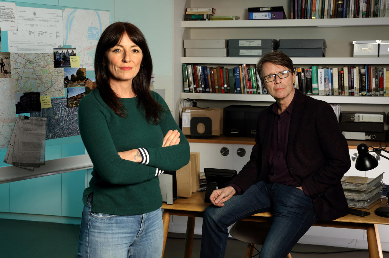 EMBARGOED PICTURE: FOR PUBLICATION FROM 
TUESDAY 7TH SEPTEMBER 2021

From Wall To Wall Productions 

LONG LOST FAMILY: BORN WITHOUT TRACE
WHAT HAPPENED NEXT
Tuesday 14th September 2021 on ITV

Pictured: Presenters Davina McCall and Nicky Campbell

Born without a trace, foundlings are people abandoned as babies who have had no way of unlocking the truth about their past.

Over the past four years weÕve been helping 30 foundlings from across the UK discover their identities Ð through DNA and detective work, our expert team have found birth family for some of them and answers for many, but these answers are often not the end of the storyÉ

Eighteen months ago, DNA revealed that foundlings Helen and David, left as newborns on either side of the Irish border, were full brother and sister Ð now further research shows their story of extraordinary family secrets is far from over. 
 

(C) ITV 

Photographer Tony Ward 

For further information please contact Peter Gray
Mob 07831460662 /  peter.gray@itv.com

This photograph is (C) ITV and can only be reproduced for editorial purposes directly in connection with the programme LONG LOST FAMILY: BORN WITHOUT TRACE WHAT HAPPENED NEXT or ITV. Once made available by the ITV Picture Desk, this photograph can be reproduced once only up until the Transmission date and no reproduction fee will be charged. Any subsequent usage may incur a fee. This photograph must not be syndicated to any other publication or website, or permanently archived, without the express written permission of ITV Picture Desk. Full Terms and conditions are available on the website www.itvpictures.com

