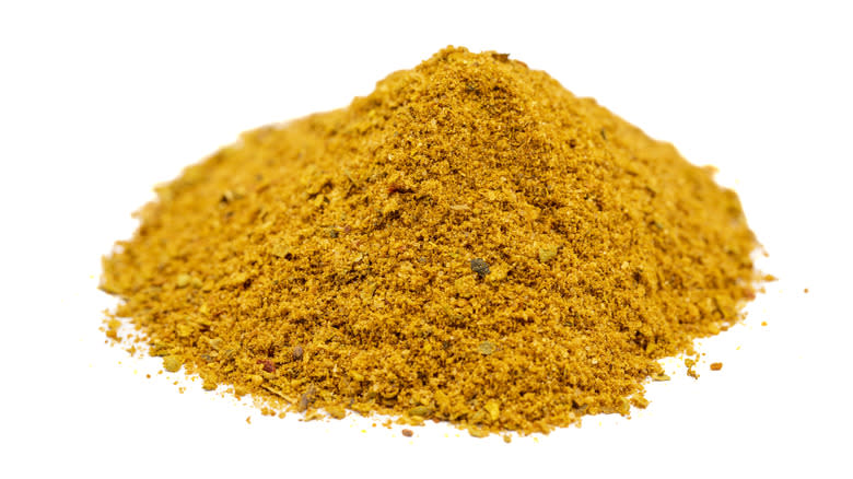 Cajun spice on white background