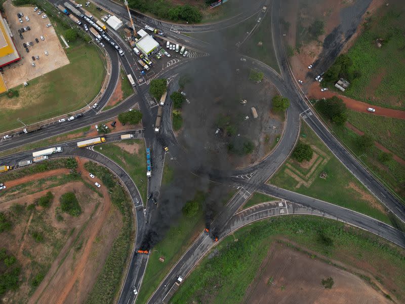 Demonstrations on the day after the Brazilian presidential election run-off