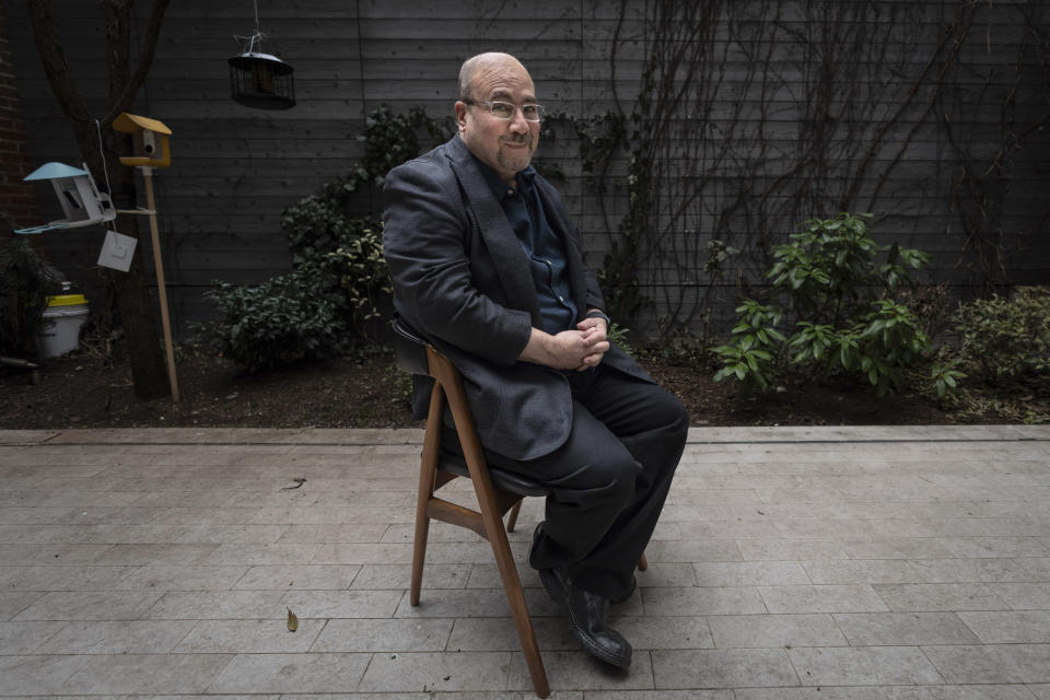 Craigslist founder Craig Newmark poses for a portrait at his home in New York, on Thursday, Feb. 9, 2023. Newmark donated more than $80 million to philanthropic causes in 2022, focusing on issues related to cybersecurity and journalism. (AP Photo/Robert Bumsted)