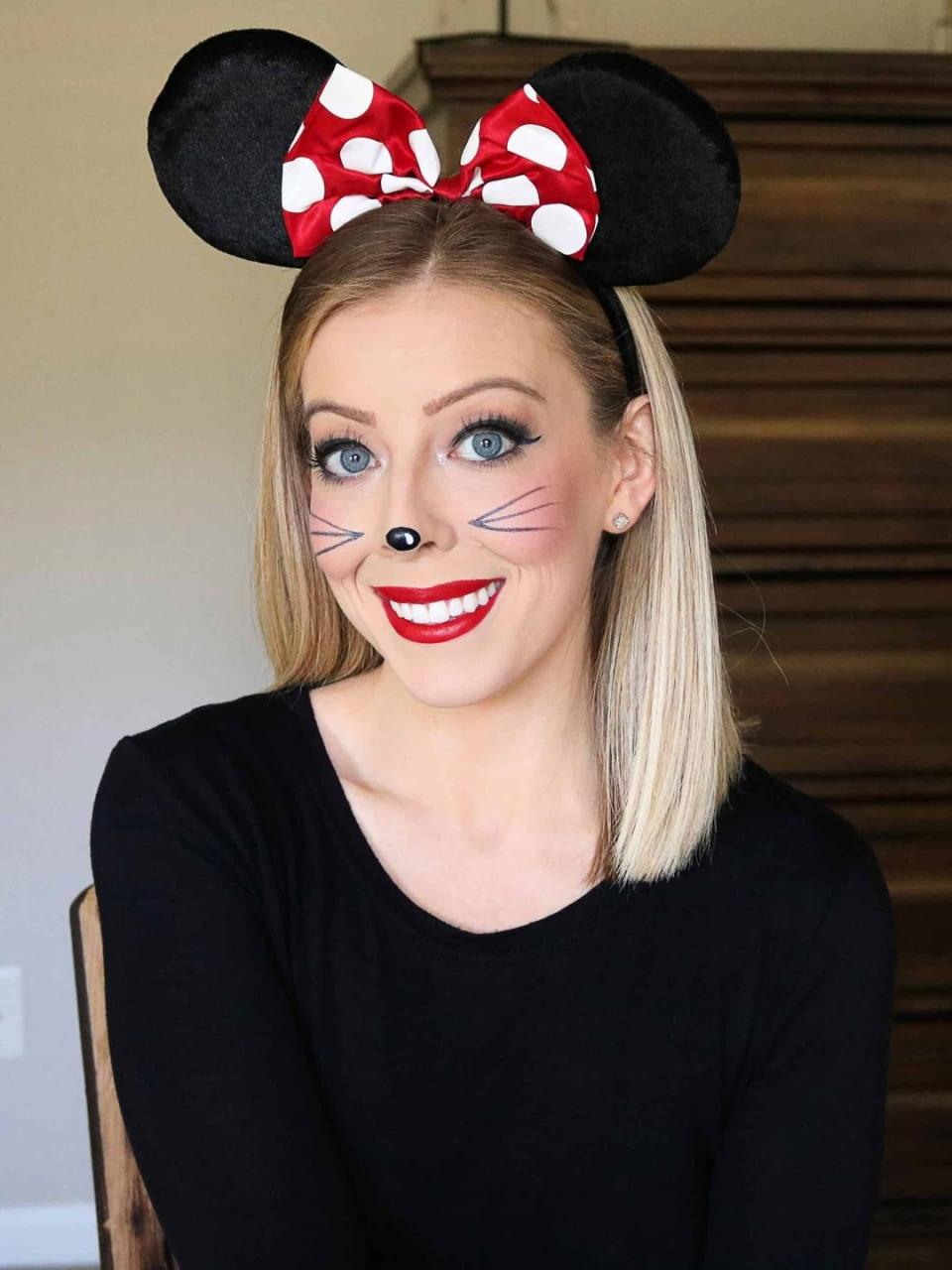 halloween makeup minnie mouse