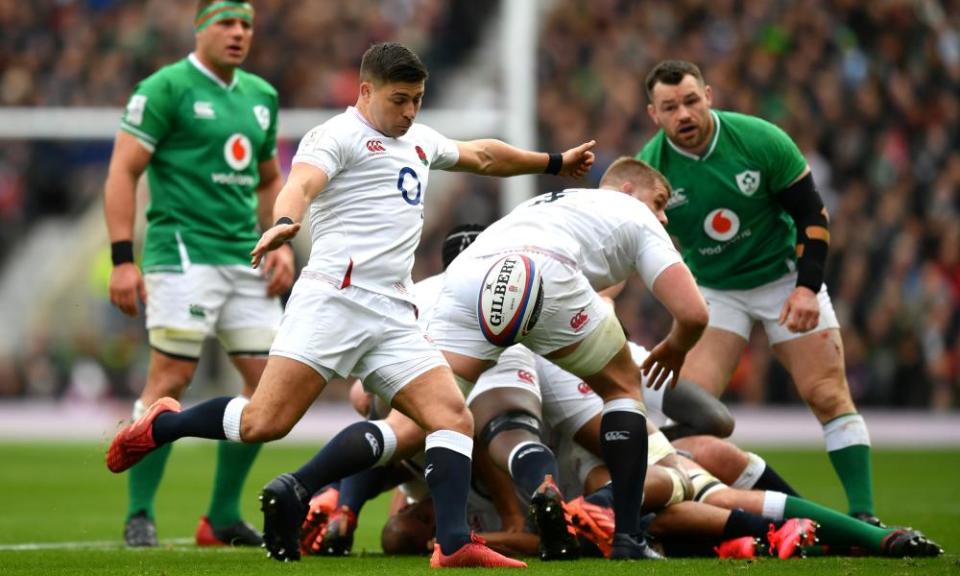 Ben Youngs set up England’s first try for George Ford with a grubber kick that flustered Ireland’s captain Johnny Sexton.